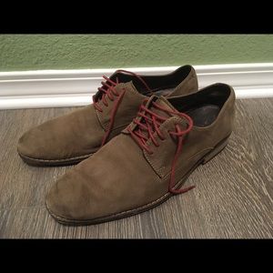 Cole Haan tan suede lace up business casual sz9.5